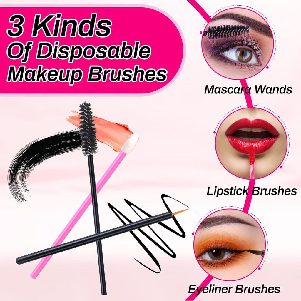 Accessoires De Maquillage Jetables Avec Applicateurs Triangulaires, Baguettes De Mascara, Pinceaux À Eyeliner, Outils Pour Artistes De Maquillage