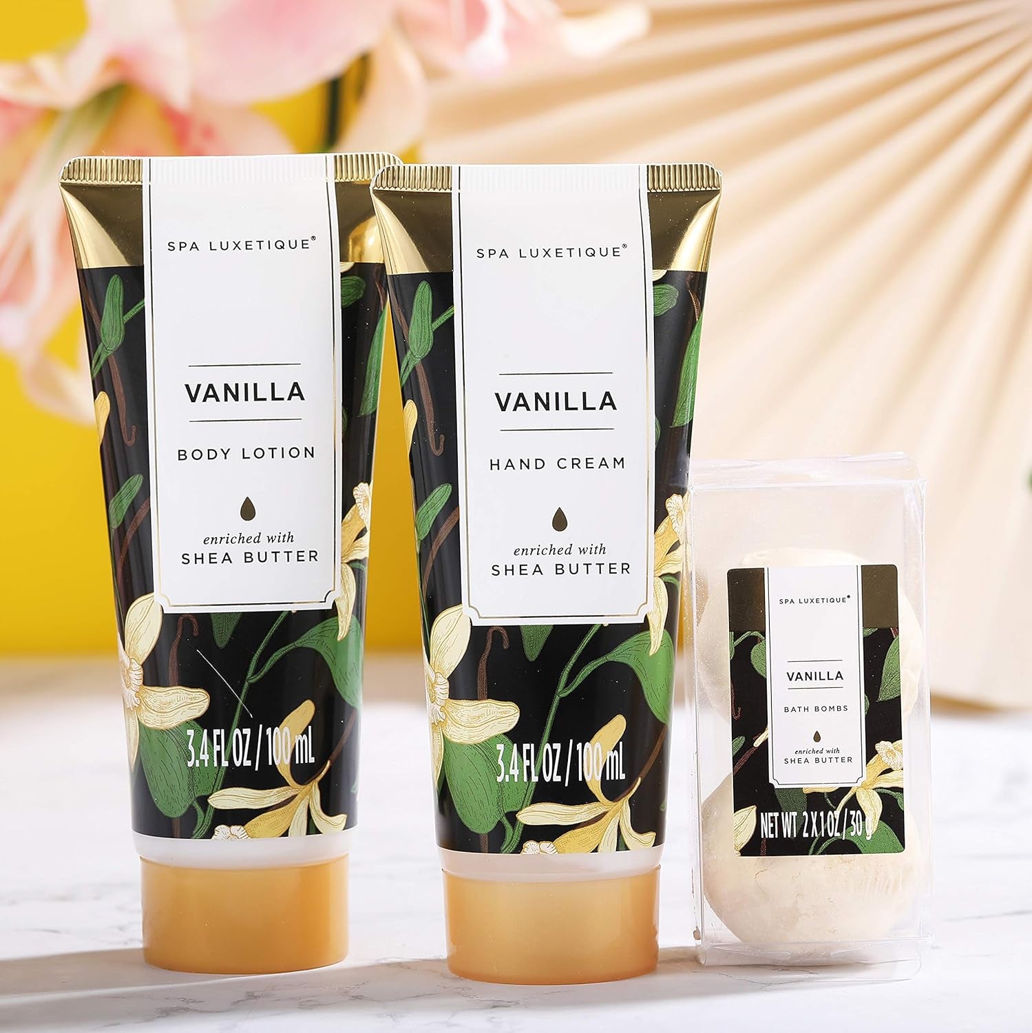 Coffret Soin Femme - 10Pcs Parfum De Vanille Coffret Bain Pour Femmes Avec Lotion Corporelle, Bain Moussant, Cadeau D’Anniversaire, Cadeau Beauté Femme, Cadeaux Pour La Saint Valentin