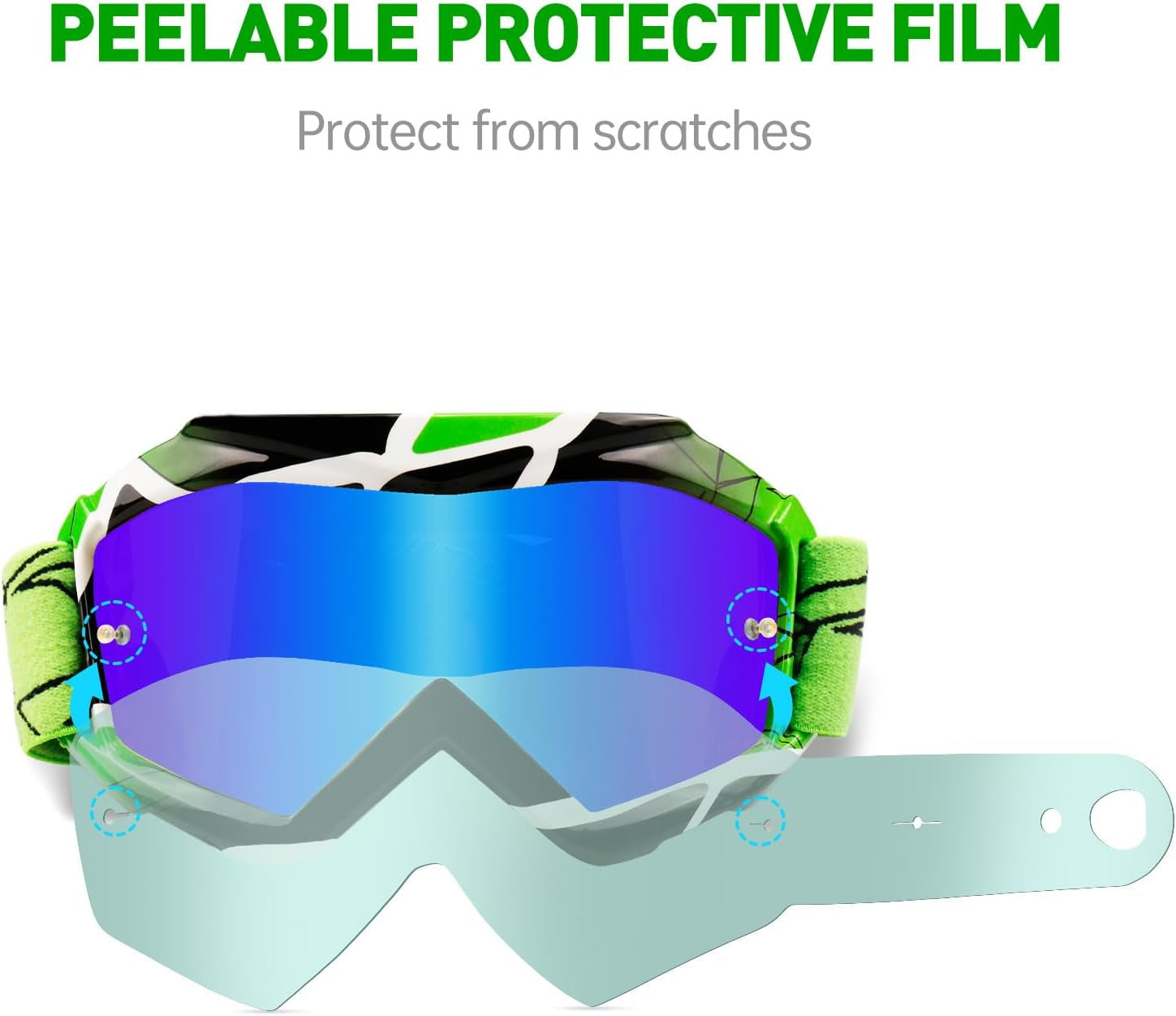 Lunettes De Motocross Pour Enfants, Lunettes De Protection De Sécurité Réglables, Lunettes De Ski D 'Anti-Uv D'Anti-Buée Coupe-Vent Pour Activités Extérieures