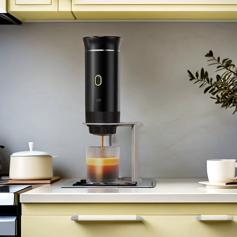 Coffee Machine Wireless Electric Portable Espresso Coffee Machine Maker 3-In-1 Capsule Powder Travel Coffee Maker