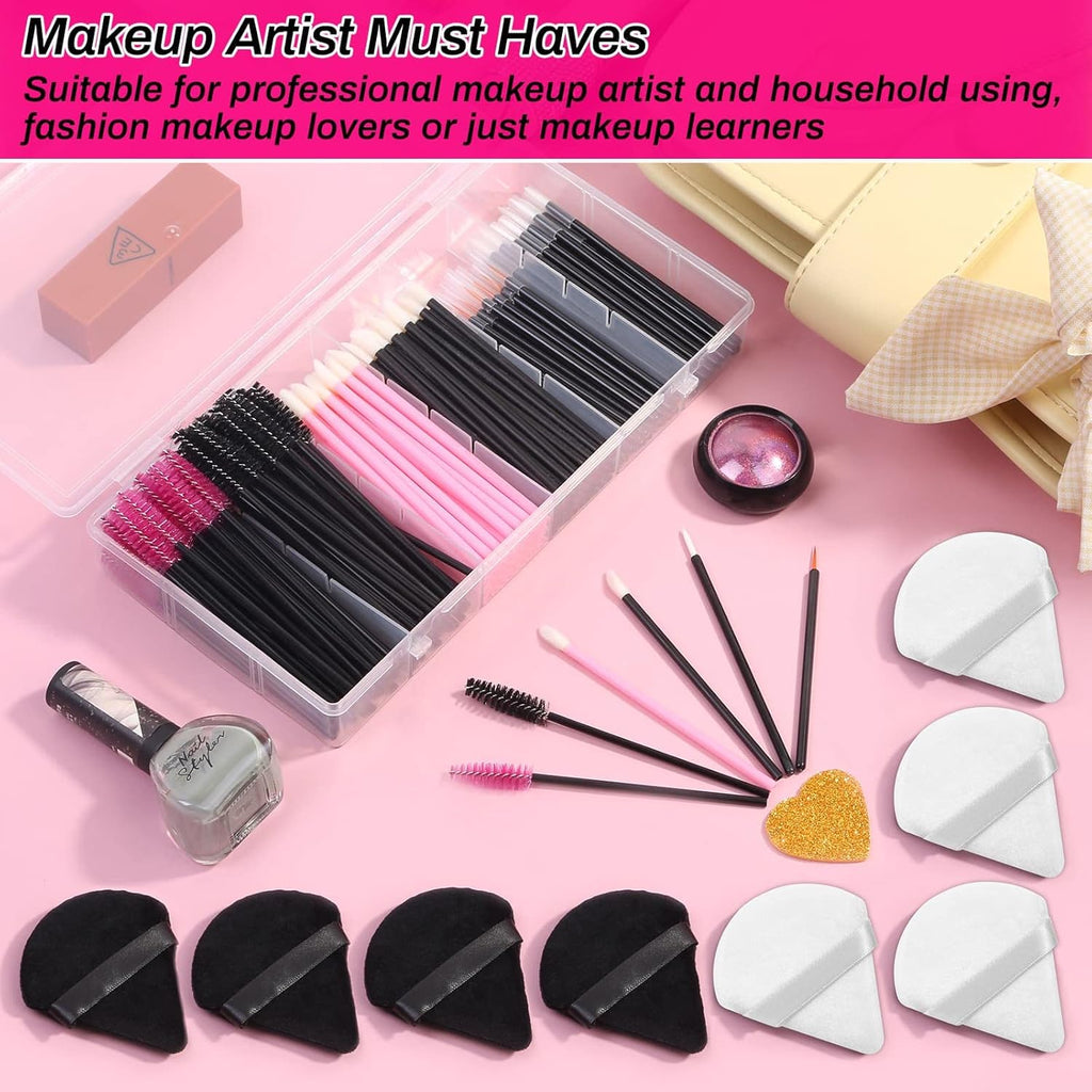 Accessoires De Maquillage Jetables Avec Applicateurs Triangulaires, Baguettes De Mascara, Pinceaux À Eyeliner, Outils Pour Artistes De Maquillage